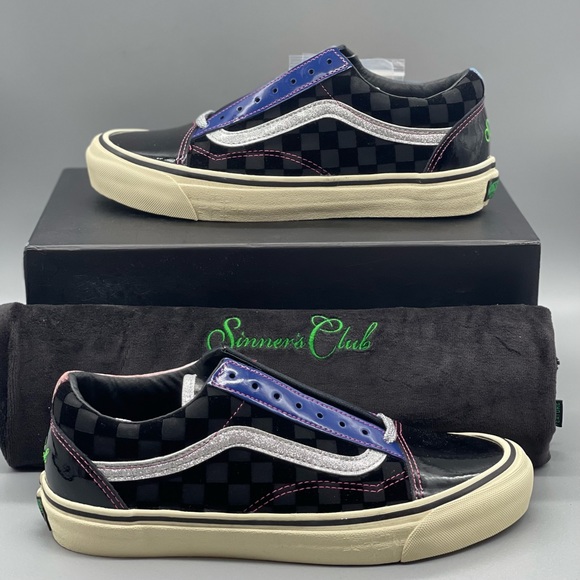 RARE Vans Vault Old Skool LX x Feature ‘Sinners Club - Part 2 Size M7.5 = W9 NEW - Picture 4 of 13